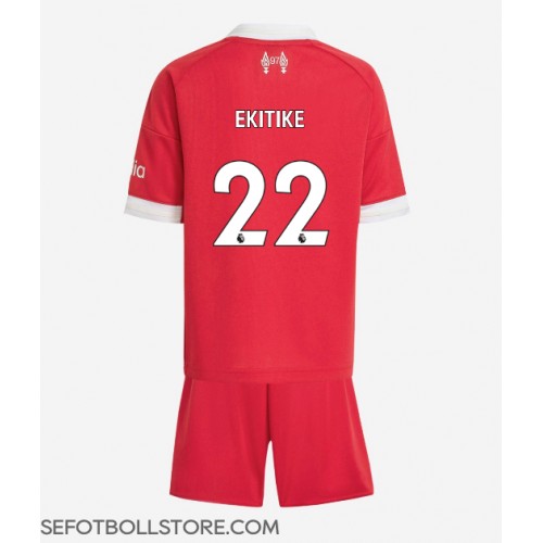 Liverpool Hugo Ekitike #22 Replika babykläder Hemmaställ Barn 2025-26 Kortärmad (+ korta byxor)